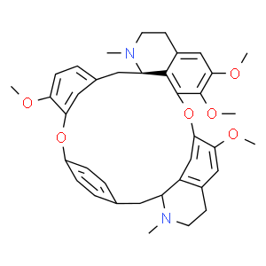 粉防己堿；漢防己甲素